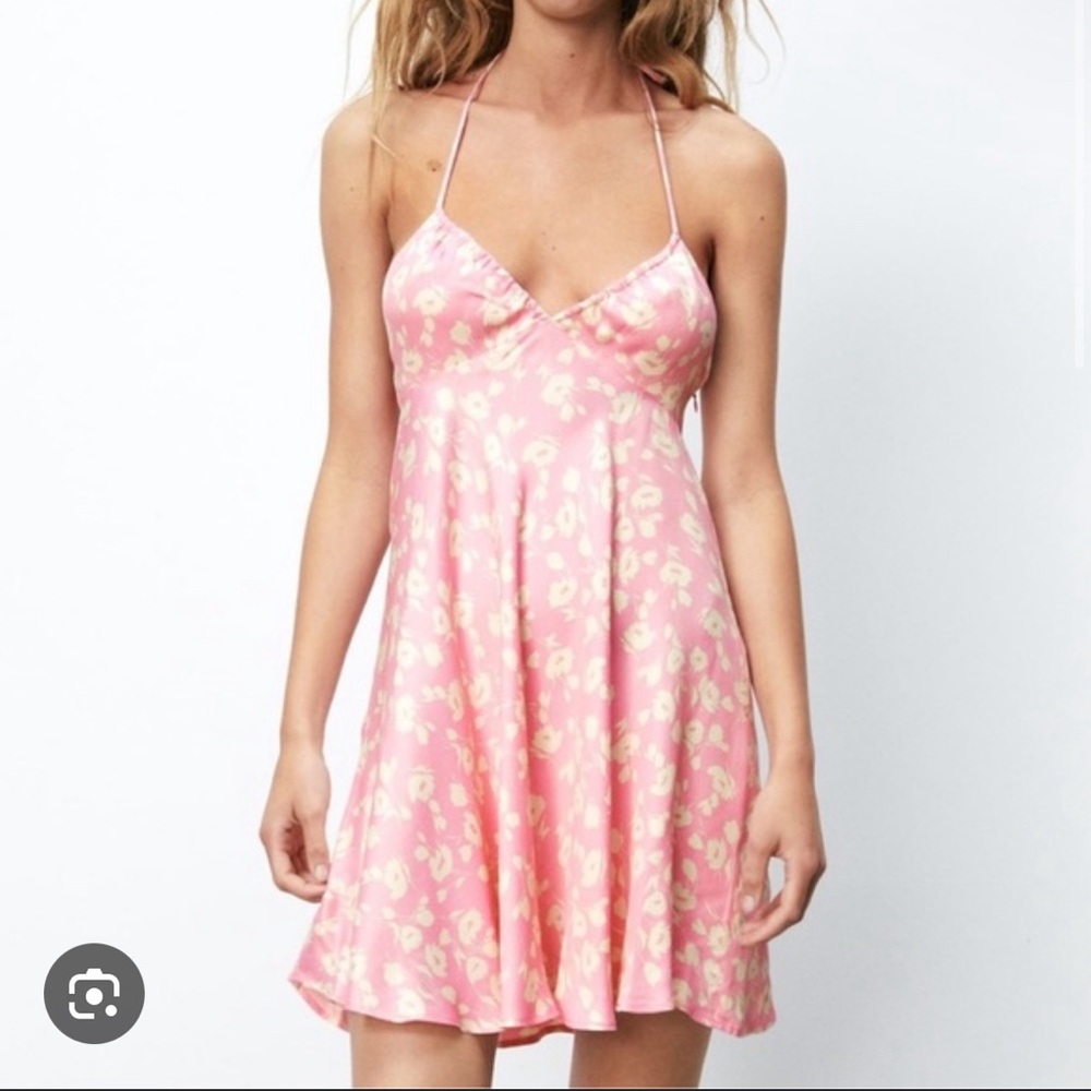 Floral Satin Dress